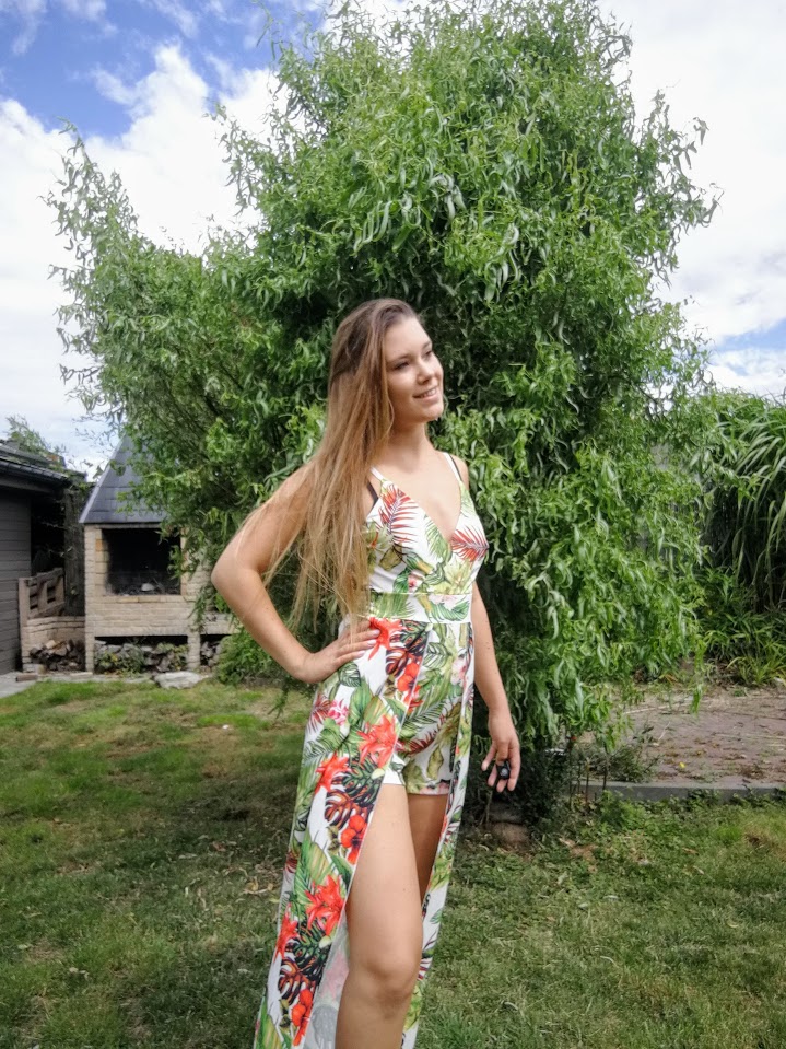 Jumpsuit met sleep hot sale